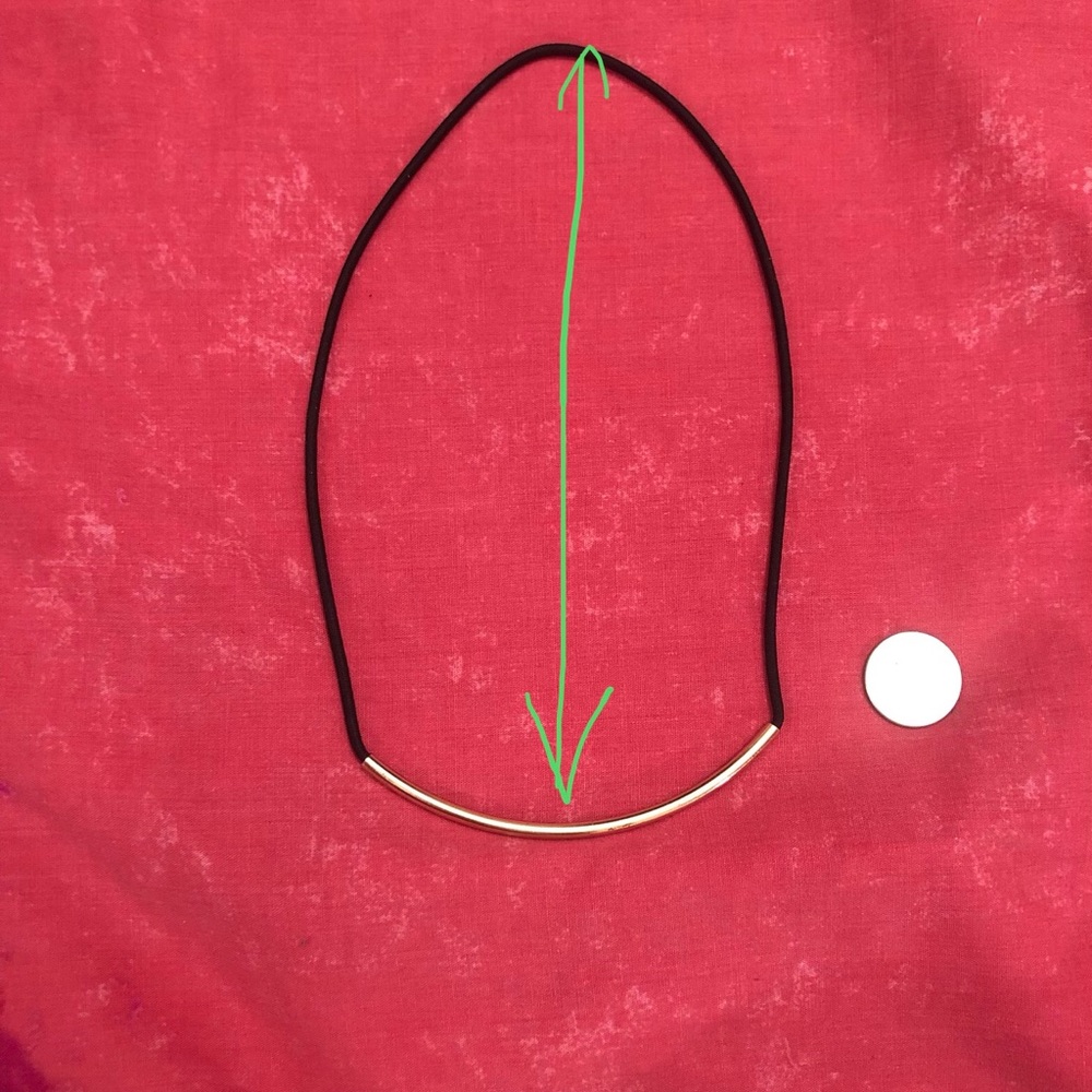 Gold Bar Necklace - Picture 7 of 7